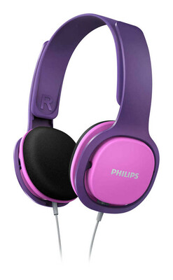 Philips - Philips SHK2000PK/00 Kulak Üstü Çocuk Kulaklığı Pembe & Mor